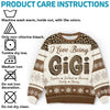 Sweater Weather Is Better Together - Family Personalized Custom Ugly Sweatshirt - Unisex Wool Jumper - Christmas Gift For Grandma