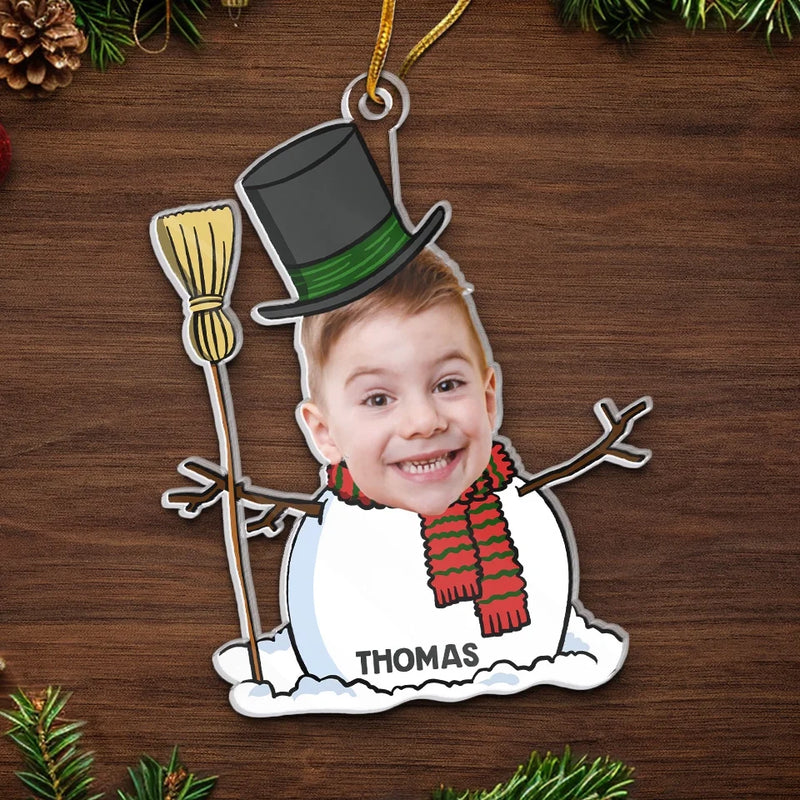 Custom Photo Our Pride And Christmas Joy - Family Personalized Custom Ornament - Acrylic Custom Shaped - Christmas Gift For Baby Kids, Newborn Baby