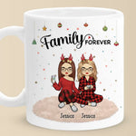 Family Makes Christmas Feel Magical - Family Personalized Custom Mug - Christmas Gift For Family Members