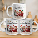 Family Makes Christmas Feel Magical - Family Personalized Custom Mug - Christmas Gift For Family Members