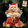 Custom Photo My Pet's Love Is The Best Present This Christmas - Dog & Cat Personalized Custom Ornament - Acrylic Custom Shaped - Christmas Gift For Pet Owners, Pet Lovers