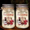 Let Friends Warm Your Heart This Christmas - Bestie Personalized Custom Mason Jar Light - Christmas Gift For Best Friends, BFF, Sisters
