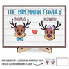 Jingle All The Way With My Reindeer Squad - Family Personalized Custom 2-Layered Wooden Plaque With Stand - Christmas Gift For Family Members