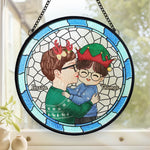 Remember This Christmas - Family Personalized Custom Stained Glass Window Hanging Suncatcher - Christmas Gift For Grandma