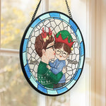 Remember This Christmas - Family Personalized Custom Stained Glass Window Hanging Suncatcher - Christmas Gift For Grandma