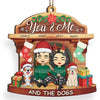 Love Is Better When Shared With Paws - Dog & Cat Personalized Custom Ornament - Wood Custom Shaped - Christmas Gift For Husband Wife, Anniversary, Pet Owners, Pet Lovers