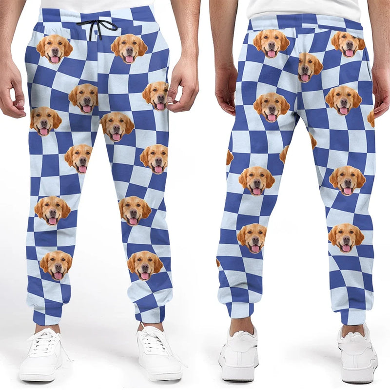 Custom Photo Christmas Is Better With A Wet Nose And A Wagging Tail - Dog & Cat Personalized Custom Unisex Sweatpants - Christmas Gift For Pet Owners, Pet Lovers