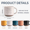 The Love Between Family Knows No Distance - Family Personalized Custom Pottery Mug - Gift For Family Members, Siblings, Brothers, Sisters