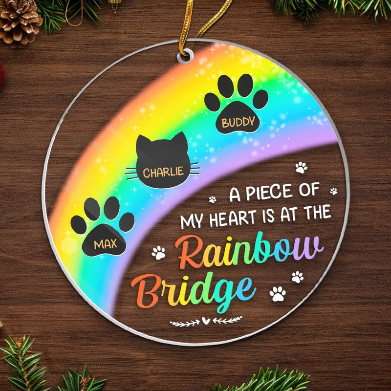 I Dream Of The Day We Can Meet At The Rainbow Bridge - Memorial Personalized Custom Ornament - Acrylic Custom Shaped - Sympathy Gift, Christmas Gift For Pet Owners, Pet Lovers