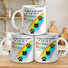 A Piece Of My Heart Is At The Rainbow Bridge - Memorial Personalized Custom Mug - Christmas Gift, Sympathy Gift For Pet Owners, Pet Lovers