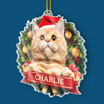Custom Photo May Your Days Be Furry and Bright - Dog & Cat Personalized Custom Ornament - Acrylic Custom Shaped - Christmas Gift For Pet Owners, Pet Lovers
