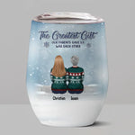 Custom Name Brother and Sister Gifts - Personalized Wine Tumbler