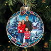 Custom Photo Every Time We Love, Every Time We Give, It’s Christmas - Family Personalized Custom Ornament - Acrylic Custom Shaped - Christmas Gift For Family Members