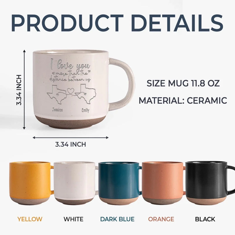 You And Me Are In This Together Always - Bestie Personalized Custom Pottery Mug - Gift For Best Friends, BFF, Sisters