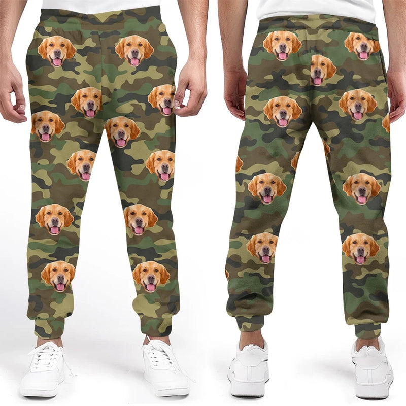 Custom Photo Jingle All The Way With My Furry Friend - Dog & Cat Personalized Custom Unisex Sweatpants - Christmas Gift For Pet Owners, Pet Lovers