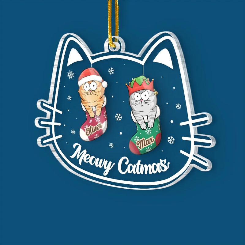 You’re The Purrfect Gift This Christmas - Cat Personalized Custom Ornament - Acrylic Custom Shaped - Christmas Gift For Pet Owners, Pet Lovers