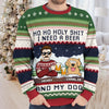 I Need A Beer - Dog & Cat Personalized Custom Ugly Sweatshirt - Unisex Wool Jumper - Christmas Gift For Pet Owners, Pet Lovers