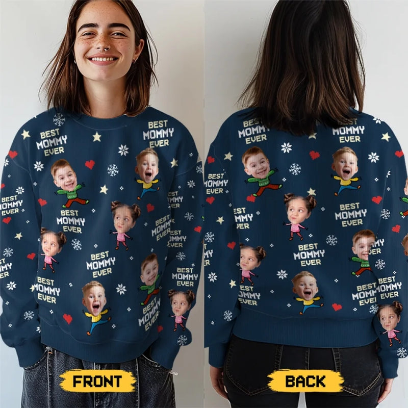 Family Is The Greatest Gift Of All - Family Personalized Custom Ugly Sweatshirt - Unisex Wool Jumper - Christmas Gift For Family Members