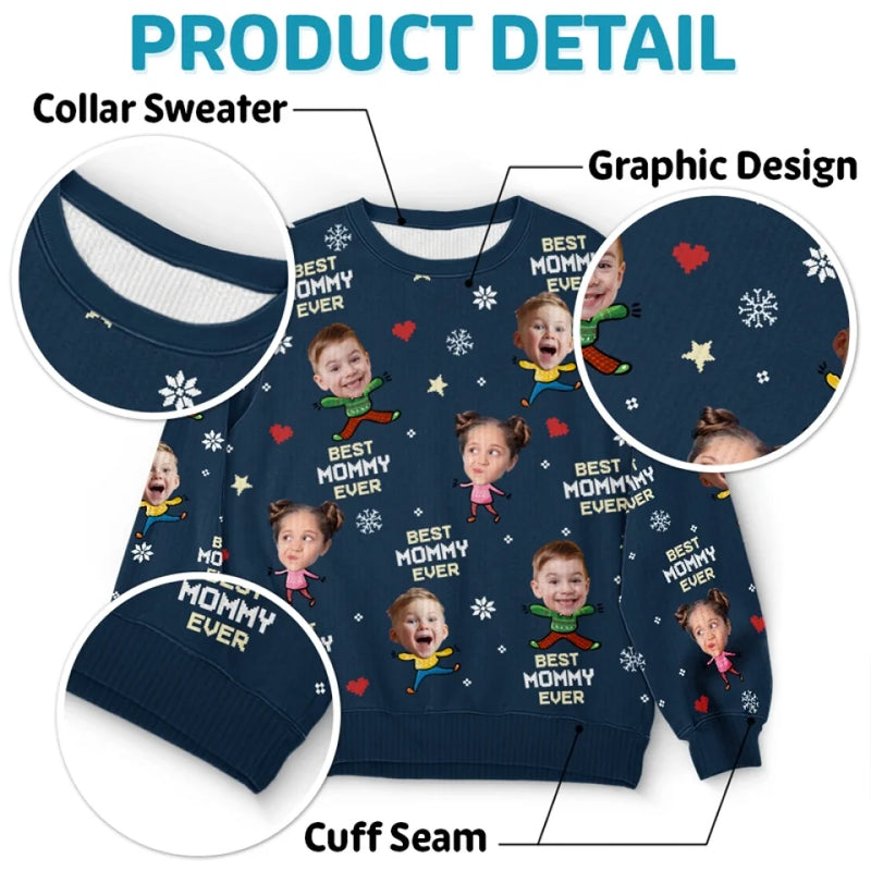 Family Is The Greatest Gift Of All - Family Personalized Custom Ugly Sweatshirt - Unisex Wool Jumper - Christmas Gift For Family Members