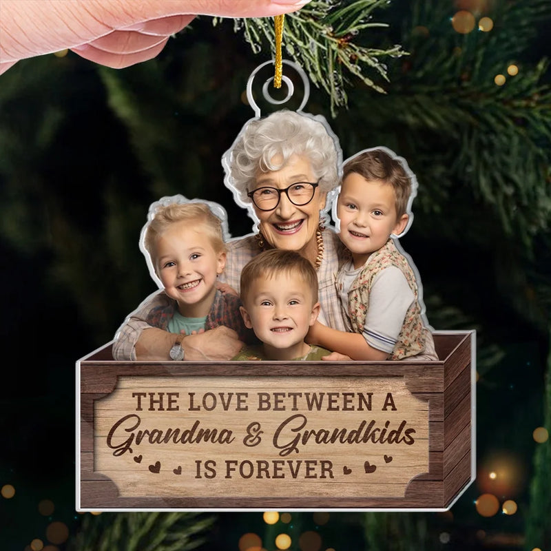 Custom Photo We Create The Best Holiday Memories - Family Personalized Custom Ornament - Acrylic Custom Shaped - Christmas Gift For Grandma, Grandpa