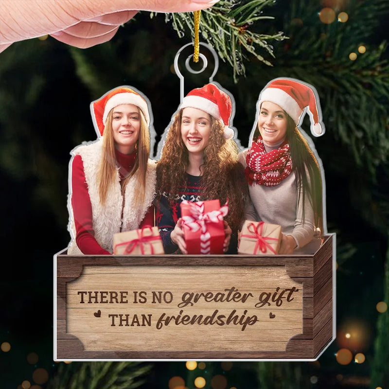 Custom Photo Every Season Is Our Season - Bestie Personalized Custom Ornament - Acrylic Custom Shaped - Christmas Gift For Best Friends, BFF, Sisters