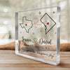 Always Under The Same Sky - Couple Personalized Custom Square Shaped Acrylic Plaque - Gift For Husband Wife, Anniversary
