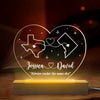 Together Under One Sky - Couple Personalized Custom Shaped 3D LED Light - Gift For Husband Wife, Anniversary