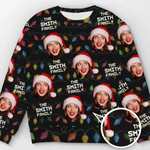 Custom Photo Christmas Family Gifts - Personalized Sweatshirt