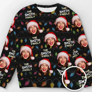 Noël est l'occasion de se retrouver en famille - Sweat-shirt personnalisé moche pour la famille - Pull en laine unisexe - Cadeau de Noël pour les membres de la famille