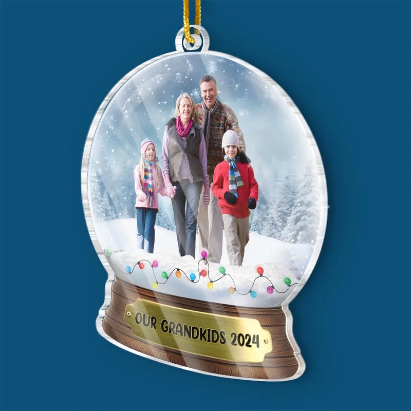 Custom Photo Grandparents Are The Perfect Blend Of Love And Happy Memories - Family Personalized Custom Ornament - Acrylic Custom Shaped - Christmas Gift For Grandma, Grandpa