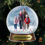 Custom Photo Family Snow Globe Christmas Gifts - Personalized Ornament