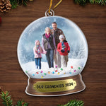 Custom Photo Family Snow Globe Christmas Gifts - Personalized Ornament