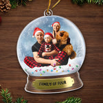 Custom Photo Christmas Is About Family And Love - Family Personalized Custom Ornament - Acrylic Custom Shaped - Christmas Gift For Family Members