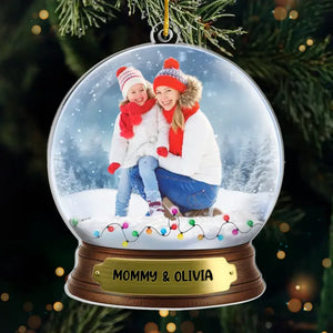 Custom Photo Thank You For Blessing My Life Every Day - Family Personalized Custom Ornament - Acrylic Custom Shaped - Christmas Gift For Mom, Daughter
