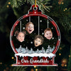 Custom Photo A Sweet Reminder Of The Love Between Grandparents And Grandkids - Family Personalized Custom Ornament - Acrylic Custom Shaped - Christmas Gift For For Grandma, Grandpa, Grandkid