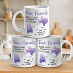 True Friendship Resists Time - Besties Personalized Custom Mug - Gift For Best Friends, BFF, Sisters