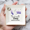 Family Will Always Be Connected By Heart - Family Personalized Custom Jewelry Dish - Gift For Family Members