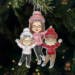 Christmas Magic Is Found In Family Togetherness - Family Personalized Custom Ornament - Acrylic Custom Shaped - Christmas Gift For Grandma, Grandpa