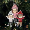 Christmas Magic Is Found In Family Togetherness - Family Personalized Custom Ornament - Acrylic Custom Shaped - Christmas Gift For Grandma, Grandpa