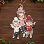 Christmas Magic Is Found In Family Togetherness - Family Personalized Custom Ornament - Acrylic Custom Shaped - Christmas Gift For Grandma, Grandpa