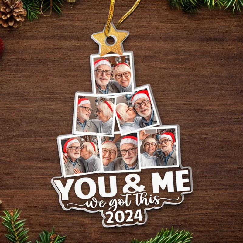 Custom Photo We Got This Christmas - Couple Personalized Custom Ornament - Acrylic Custom Shaped - Christmas Gift For Husband Wife, Anniversary
