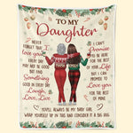 Custom Name Christmas Gifts for Daughter - Personalized Blanket