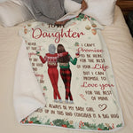 Custom Name Christmas Gifts for Daughter - Personalized Blanket