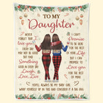 Custom Name Christmas Gifts for Daughter - Personalized Blanket