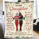 Custom Name Christmas Gifts for Daughter - Personalized Blanket