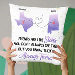 Always Remember We Are Under The Same Sky - Bestie Personalized Custom Pillow - Gift For Best Friends, BFF, Sisters