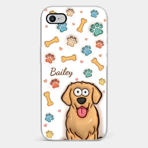 Furry Friends Make Life Brighter - Dog & Cat Personalized Custom 3D Inflated Effect Printed Clear Phone Case - Gift For Pet Owners, Pet Lovers