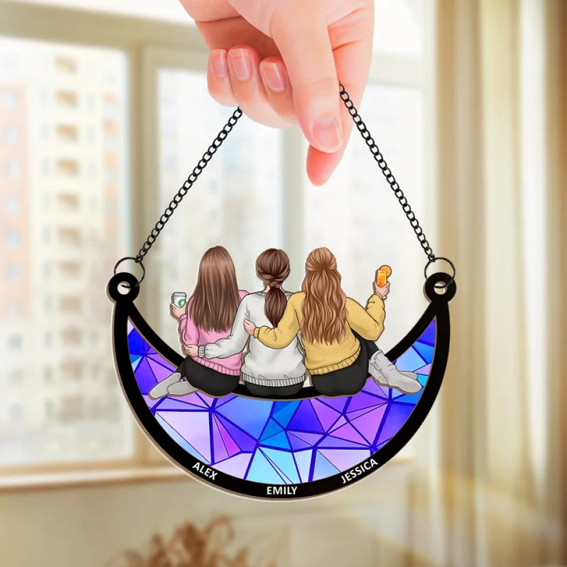 There Is No Greater Gift Than BFF - Bestie Personalized Window Hanging Suncatcher - Christmas Gift For Best Friends, BFF, Sisters
