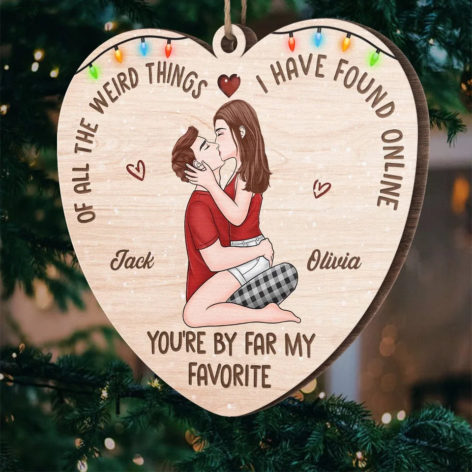 Personalized Acrylic Christmas Ornament, Gift For Him, For Her