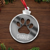 These Tiny Paws Bring Endless Joy - Dog & Cat Personalized Custom Mirrored Acrylic Ornament - Christmas Gift For Pet Owners, Pet Lovers